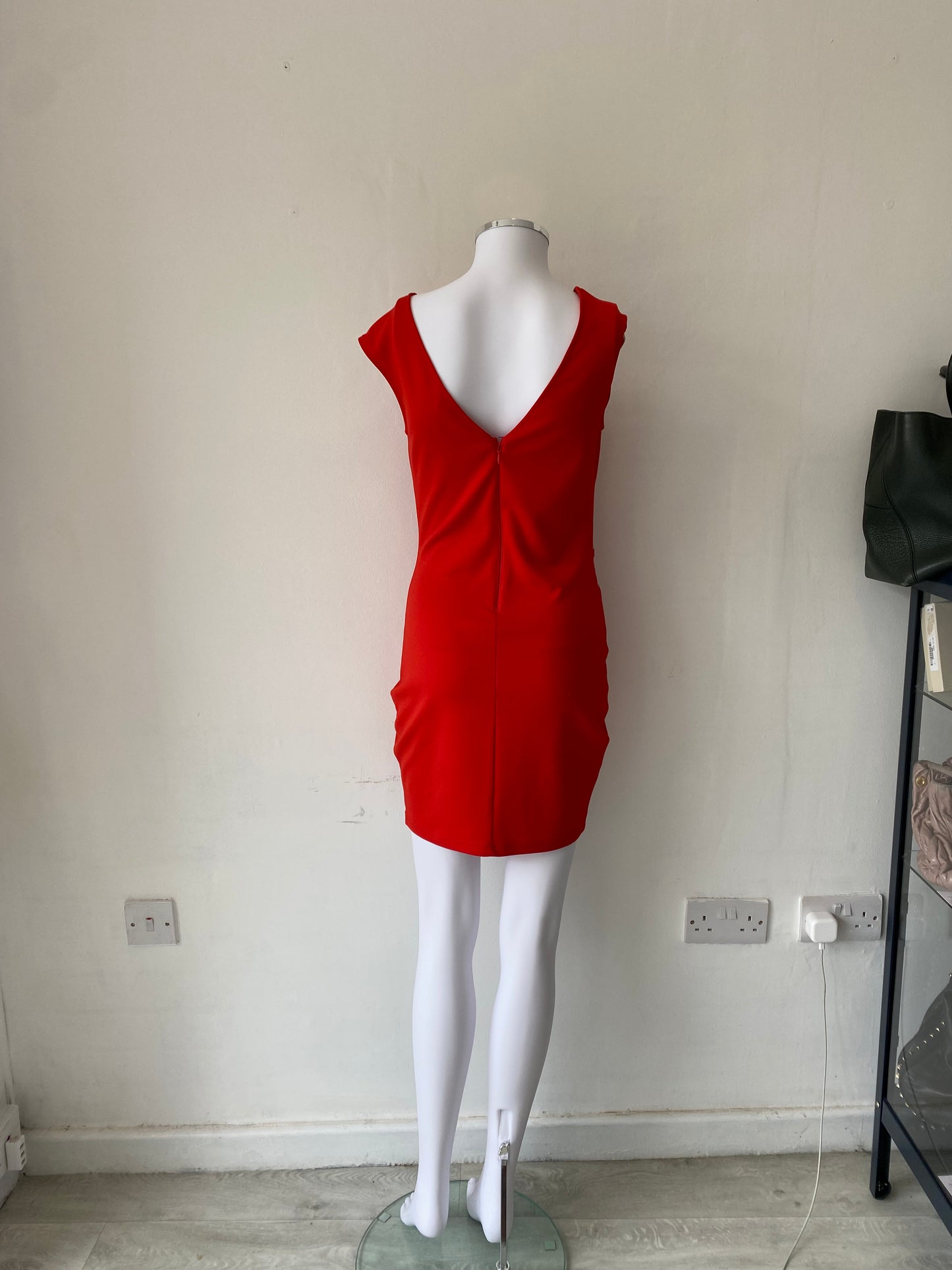 Lipsy Coral Dress with cutout detail Size 8