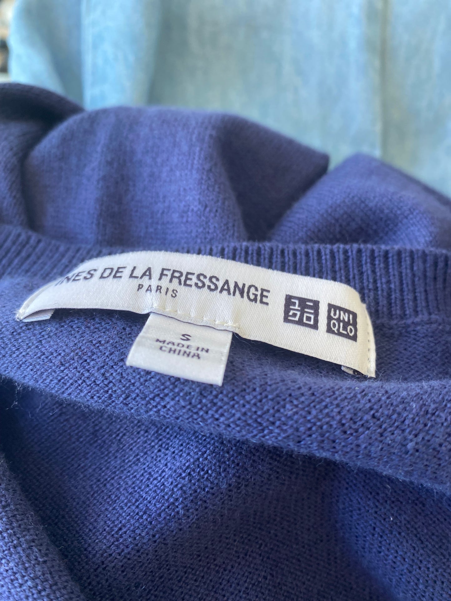 Uniqlo Blue Jumper Cotton and Cashmere