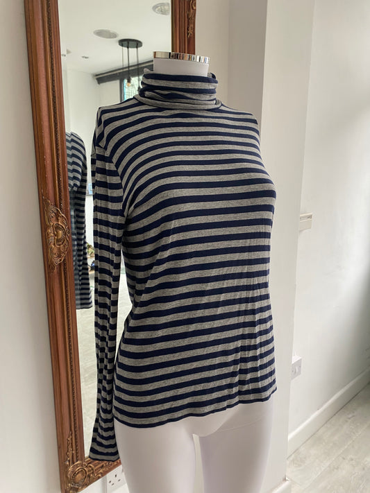 Hobbs Striped Long Sleeved Top Size 8-10 Small