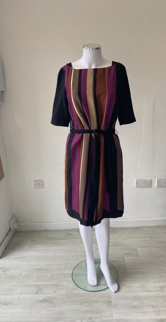 Hobbs Striped Dress Size 10