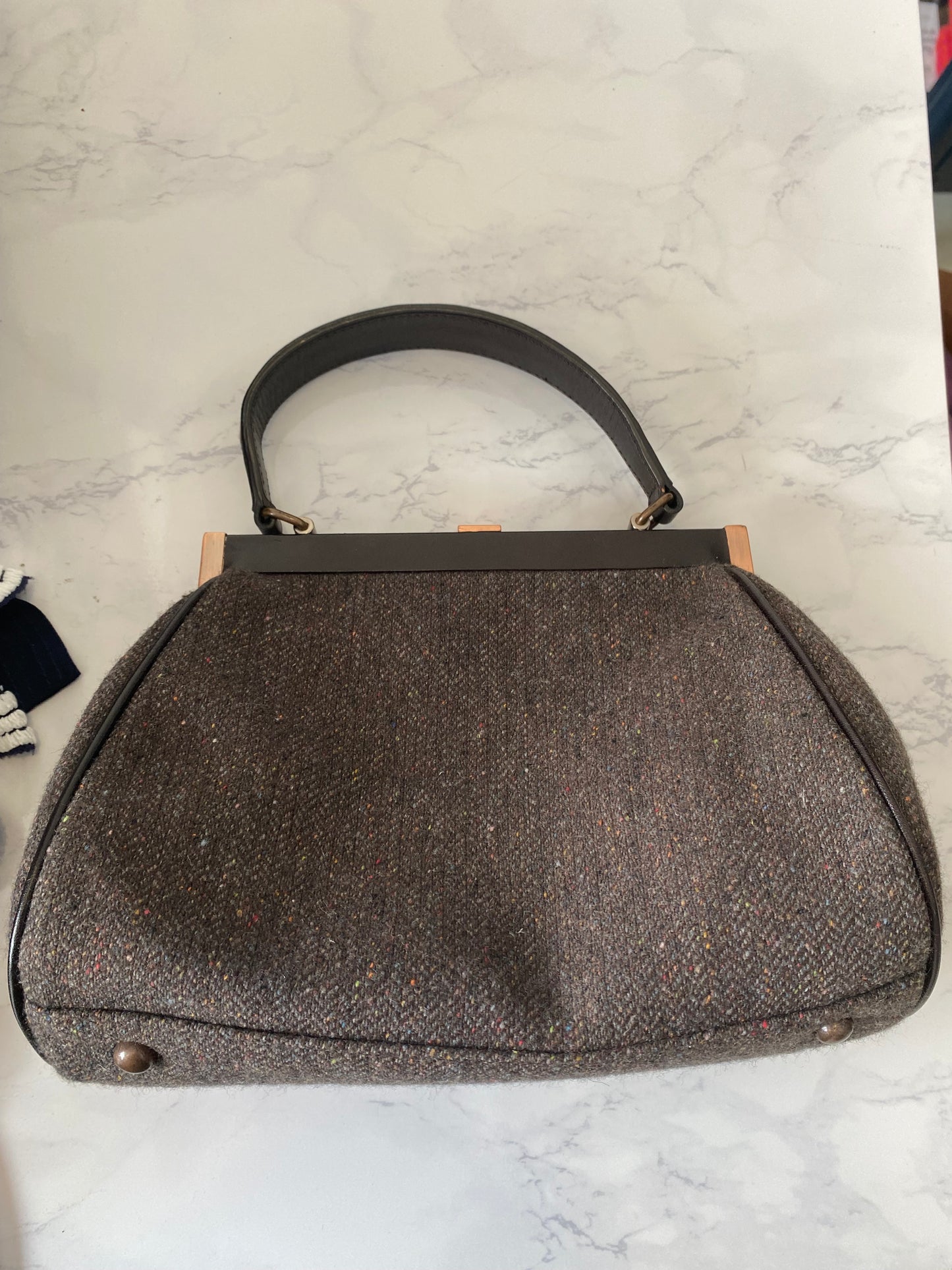 Radley Grey Tweed Handbag