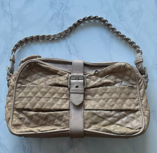 Moschino Cheap and Chic Beige Quilted Handbag