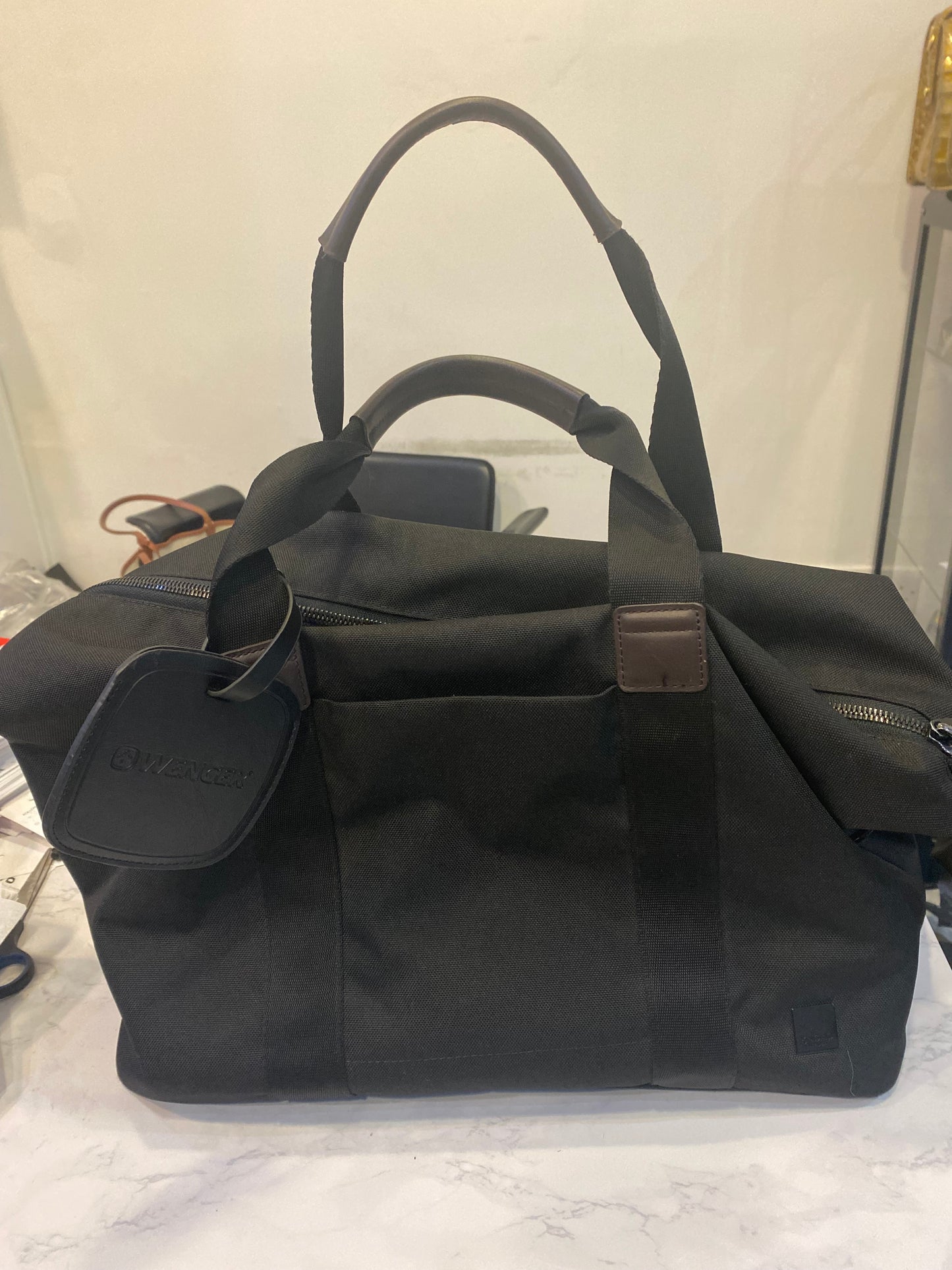 Knomo Black Travel Bag