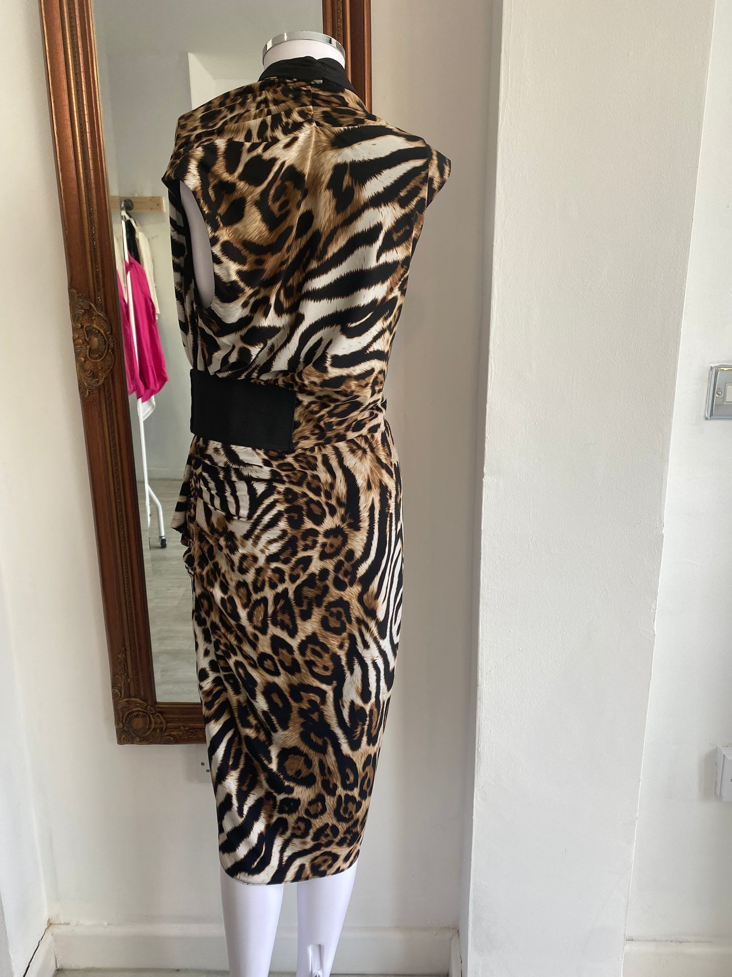 Joseph Ribkoff Leopard Print Dress Size 10