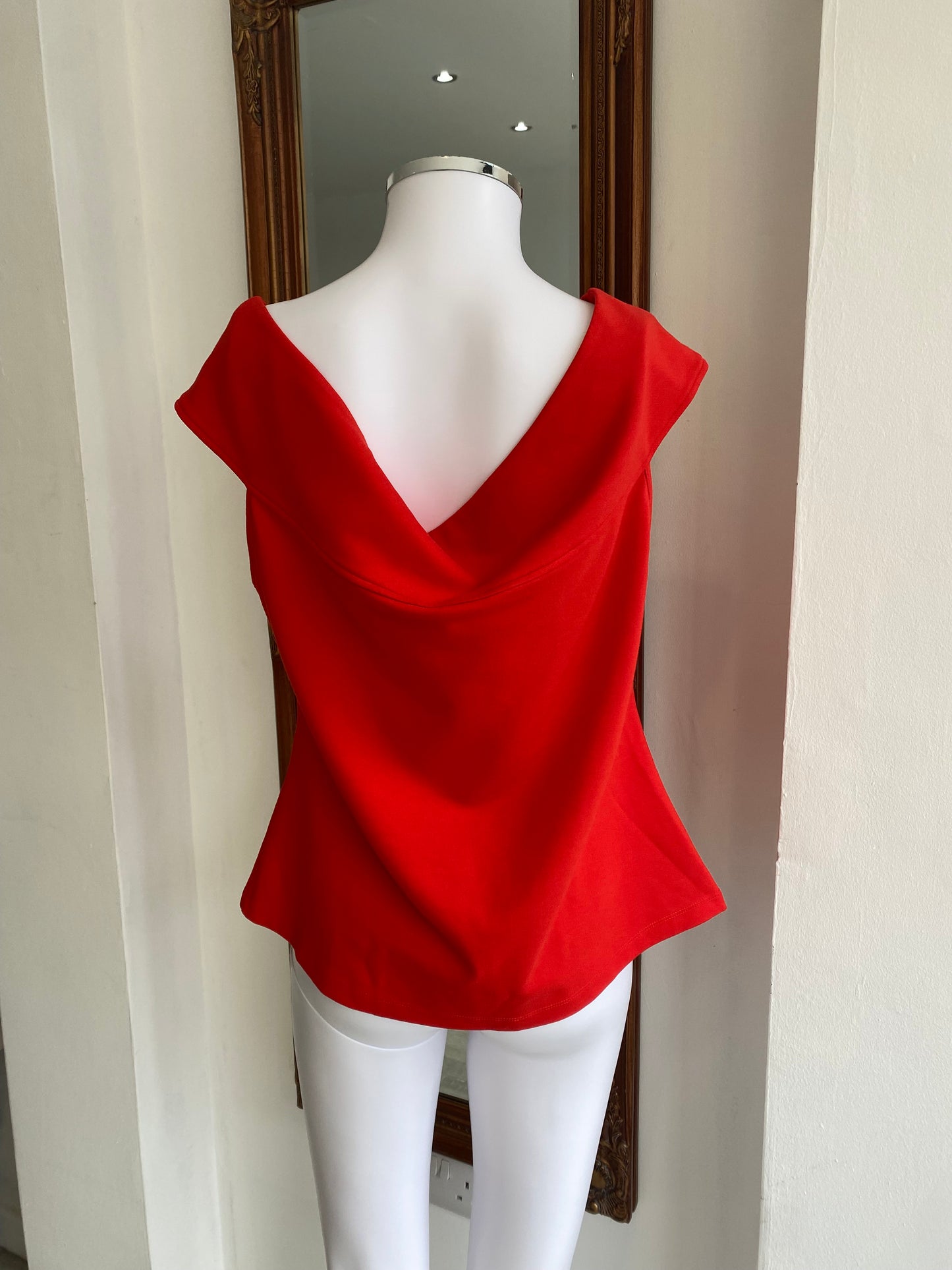 Karen Millen Coral Top with Bow Size 16