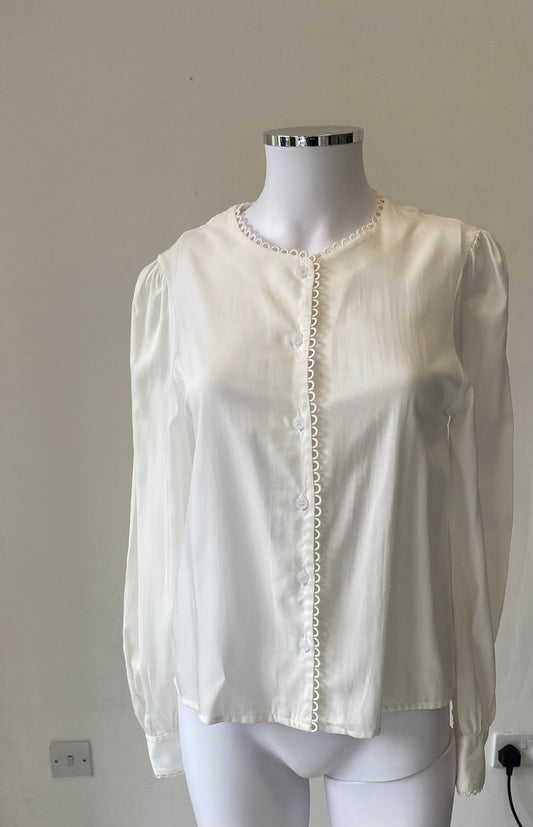 Vita Grace Off White Blouse Size 8