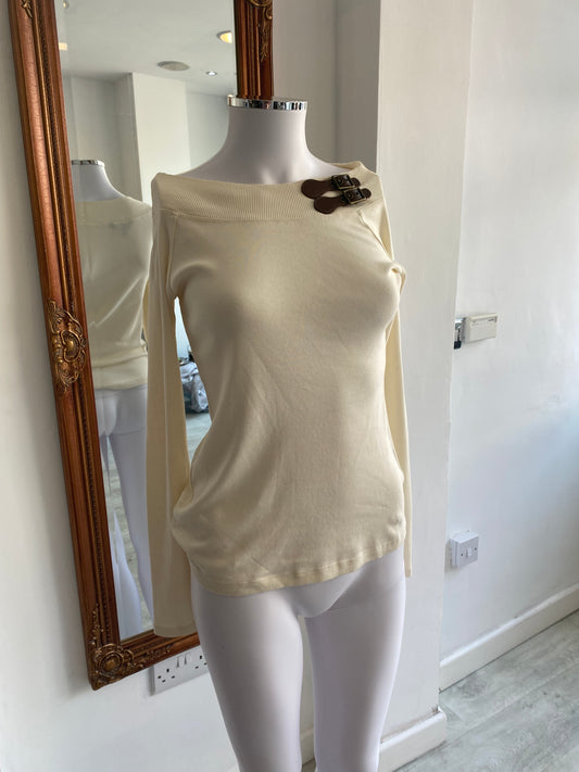 Ralph Lauren Cream Top Size 6-8