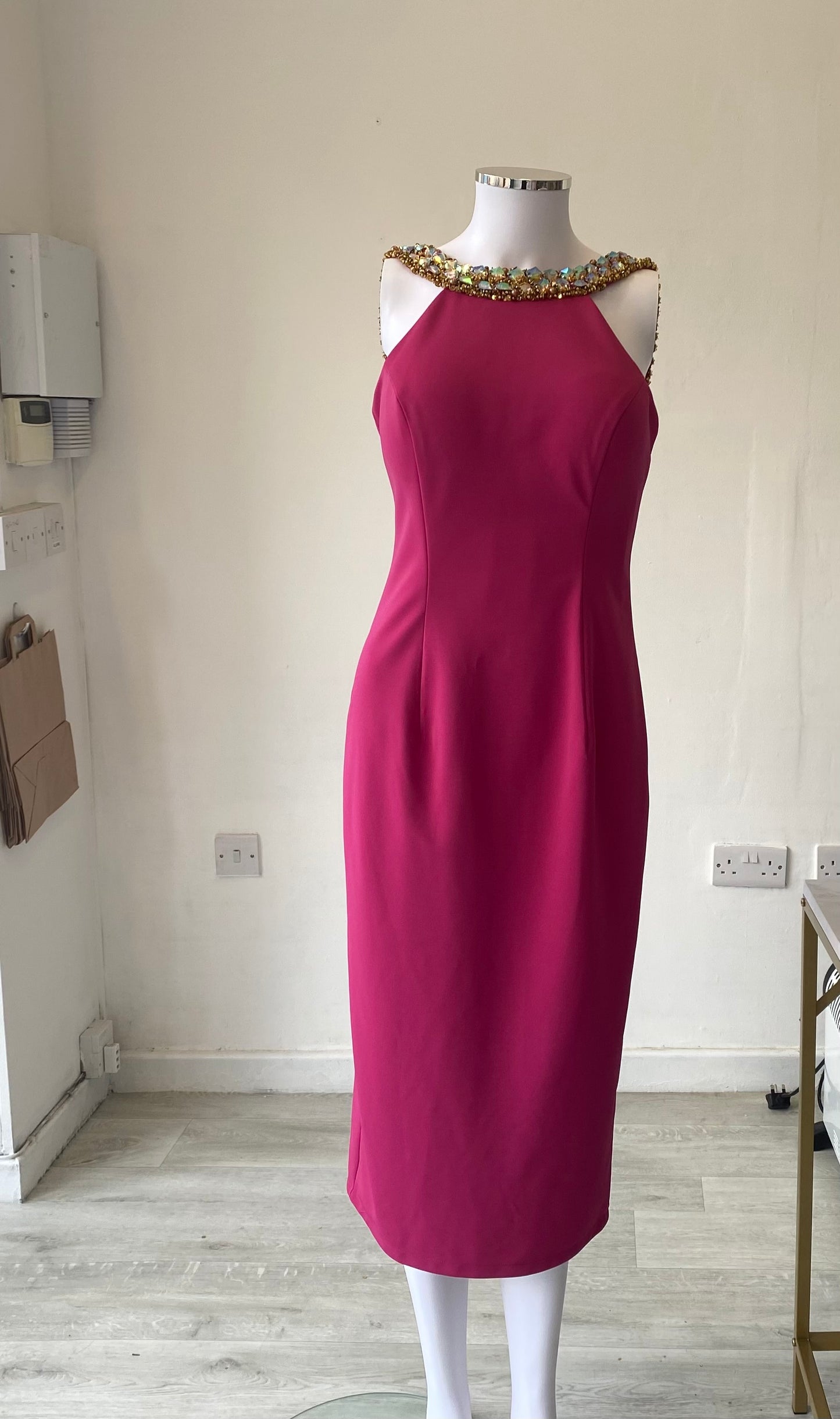 Pia Michi Pink Backless Dress Size 8-10