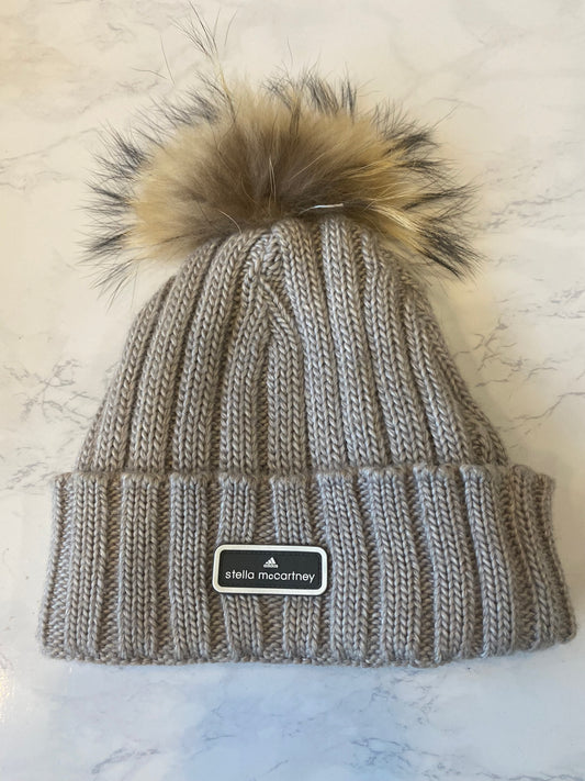 Stella McCartney x Adidas Grey Knit Bobble Hat