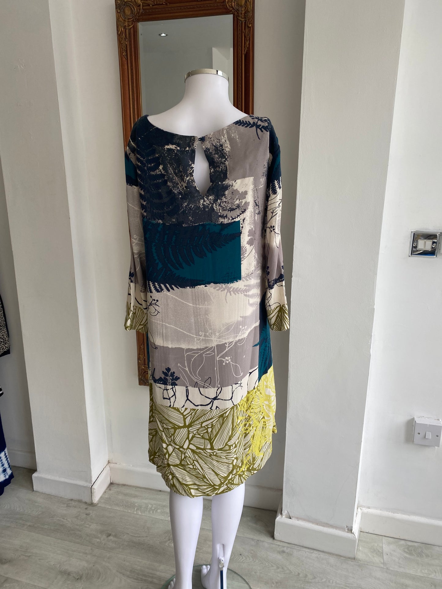 White Stuff Contrast Print Dress Size 12