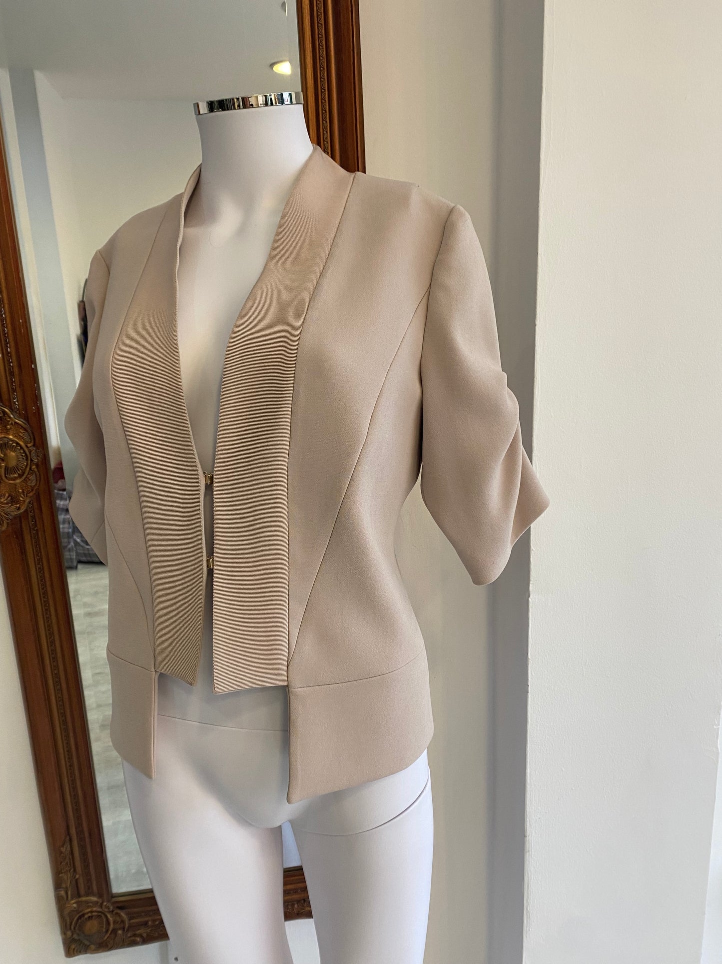 Karen Millen Light Pink Structured Jacket Size 10