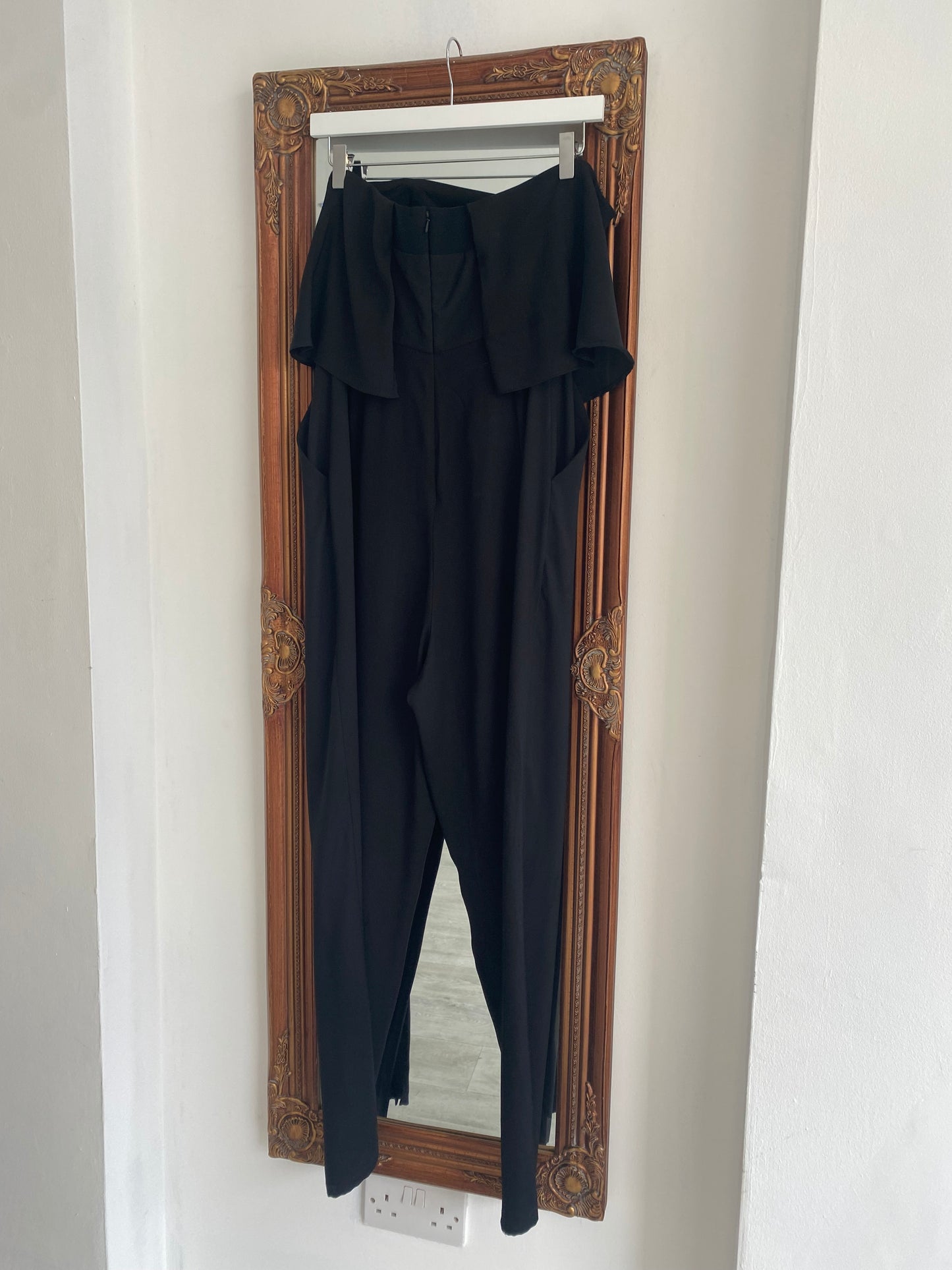 Coast Black Strapless Jumpsuit Size 12