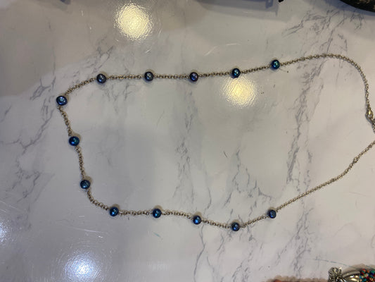 Blue Beaded Necklace