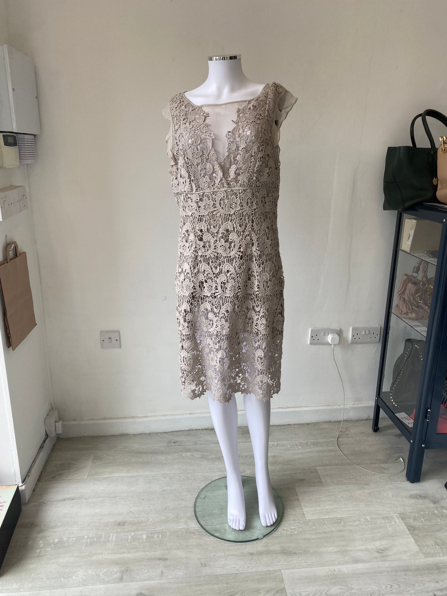 Mint Velvet Lace Dress Size 16