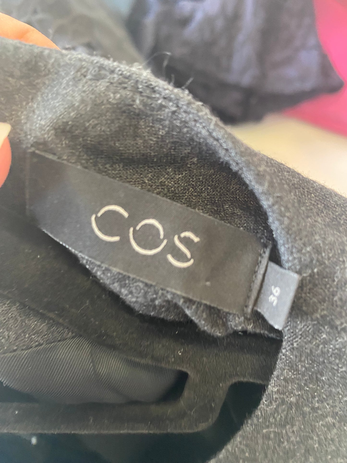 COS Charcoal Wool Dress Size 10