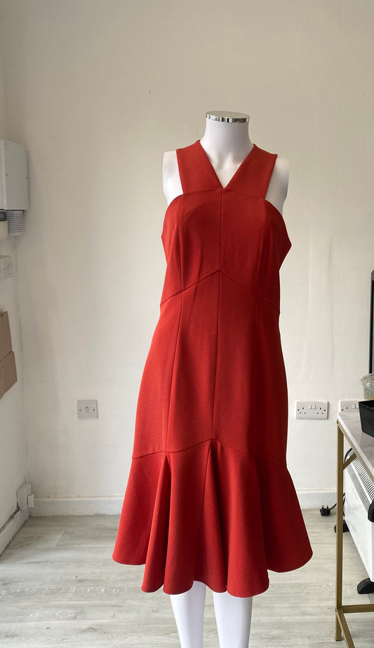 Forever Unique Coral Dress Size 12