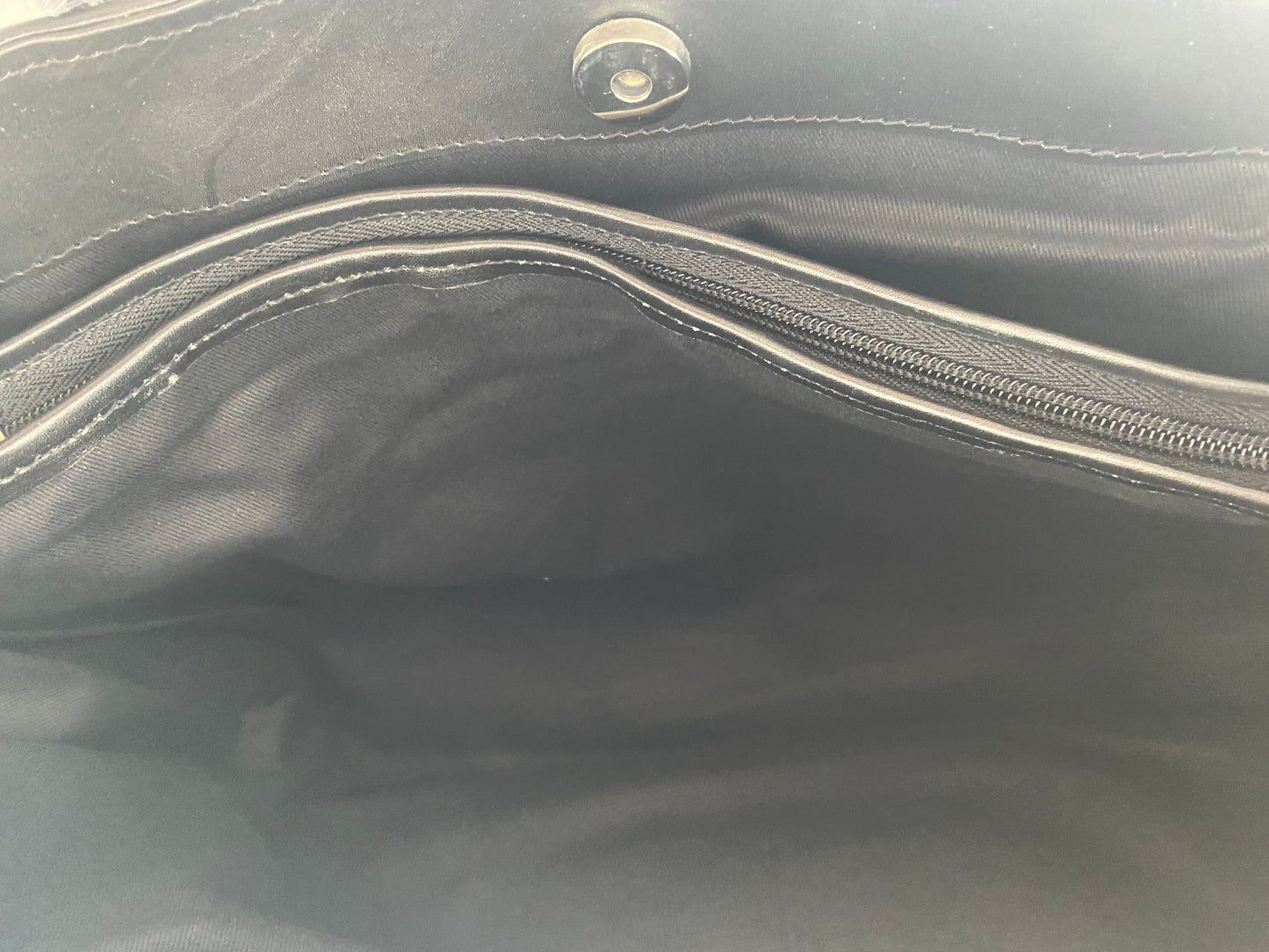 Tods Black Leather Tote Handbag