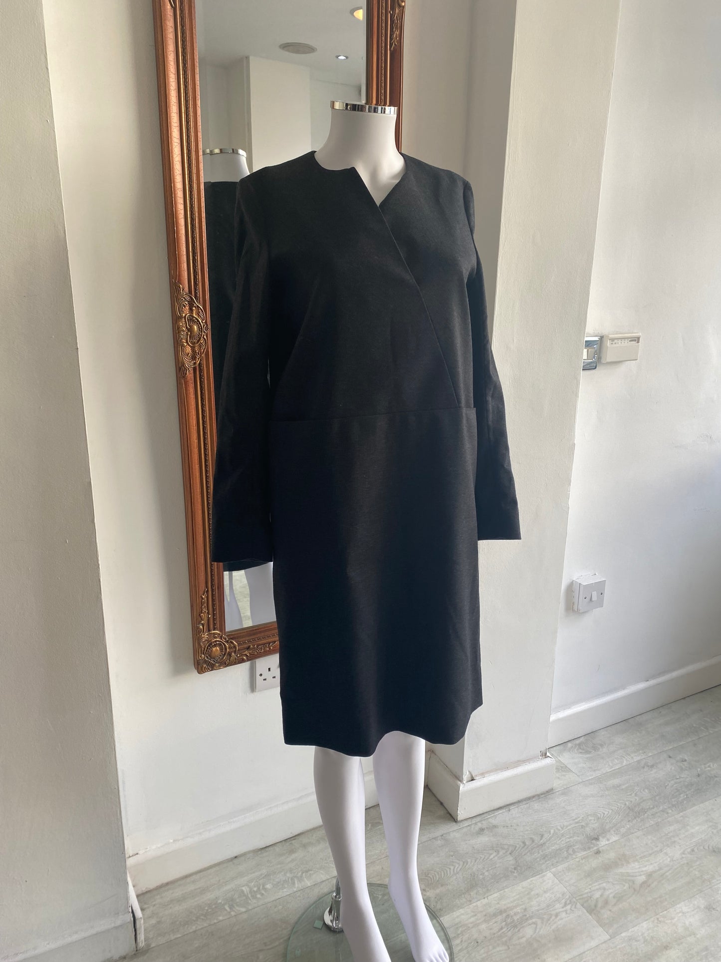 COS Charcoal Wool Dress Size 10