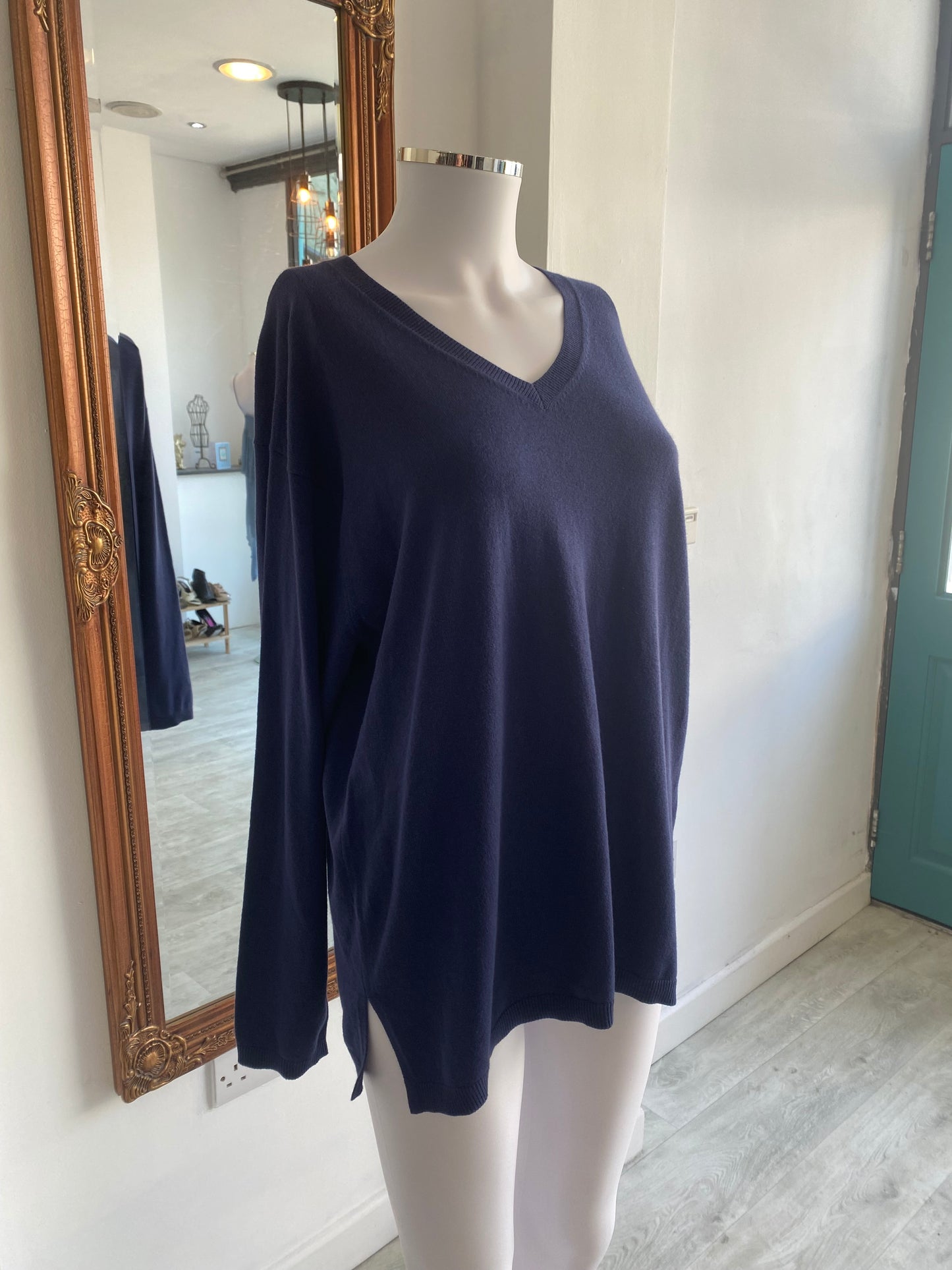 Uniqlo Blue Jumper Cotton and Cashmere