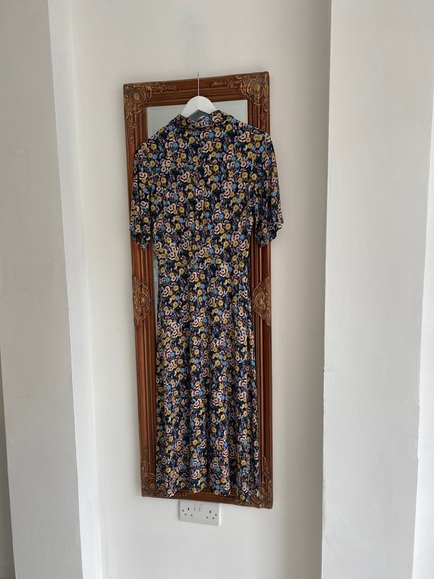 Jigsaw Floral Shirt Maxi Dress Size 8